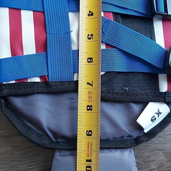 American Flag Mermaid Dog Life Jacket - Stylish Safety for Water Adventures - XS - Picture 4 of 5